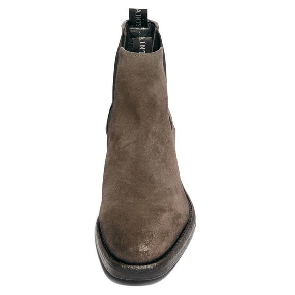All Saints Shoes New Allsaints Eli Chelsea Boot Grey Suede M 3